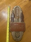 Vintage Art Deco Coca-Cola Double Bottle Thermometer Tin Sign Not Working