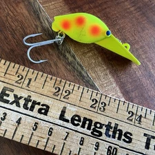 Luhr Jensen Pre Rapala Hot Shot 35 Rattler CHART FIRE DOT Fishing Lure