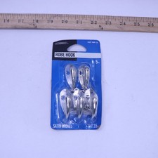  5-Pk Everbilt Light-Duty Single Robe Hook Satin Nickel 1007 486 112