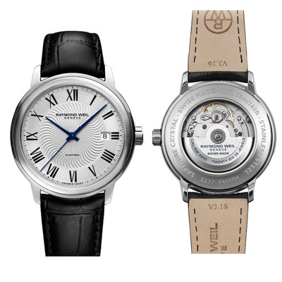 Raymond Weil Maestro Automatik 40mm Herrenuhr Ausstellungsgehäuse 2237-STC-00659