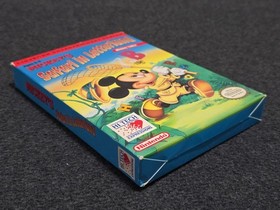 NES MICKEY'S SAFARI IN LETTERLAND Complete CIB Box Nintendo Disney Letter Land