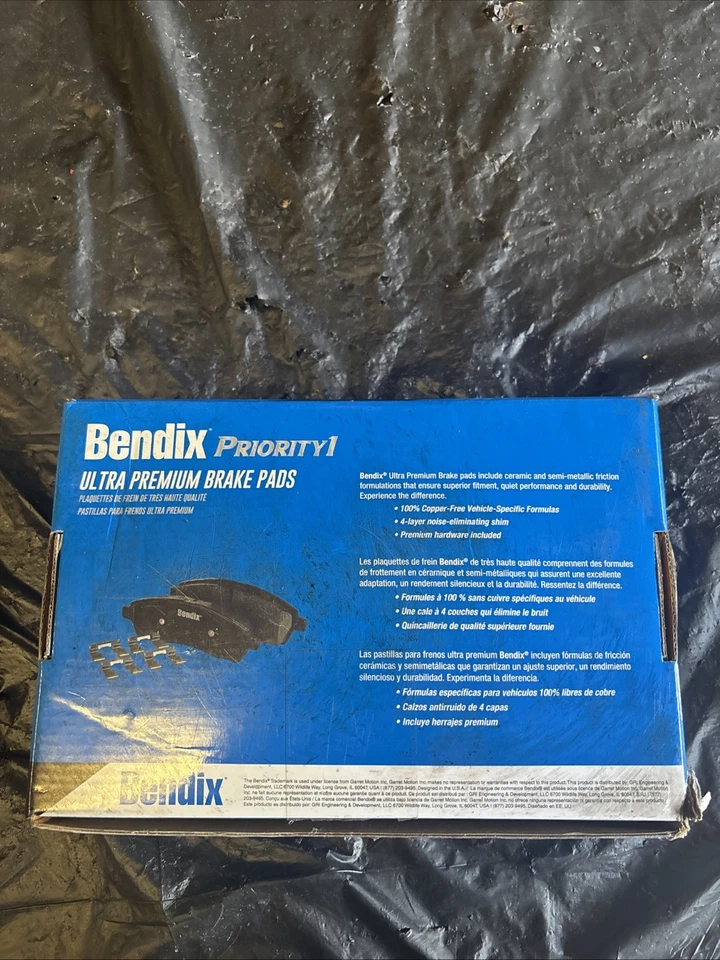 适用于丰田 Tacoma 05-17 Bendix 优质无铜陶瓷前盘刹垫 — 第 4/4 张图片