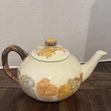 Franciscan October Teapot RARE Fall Leaves