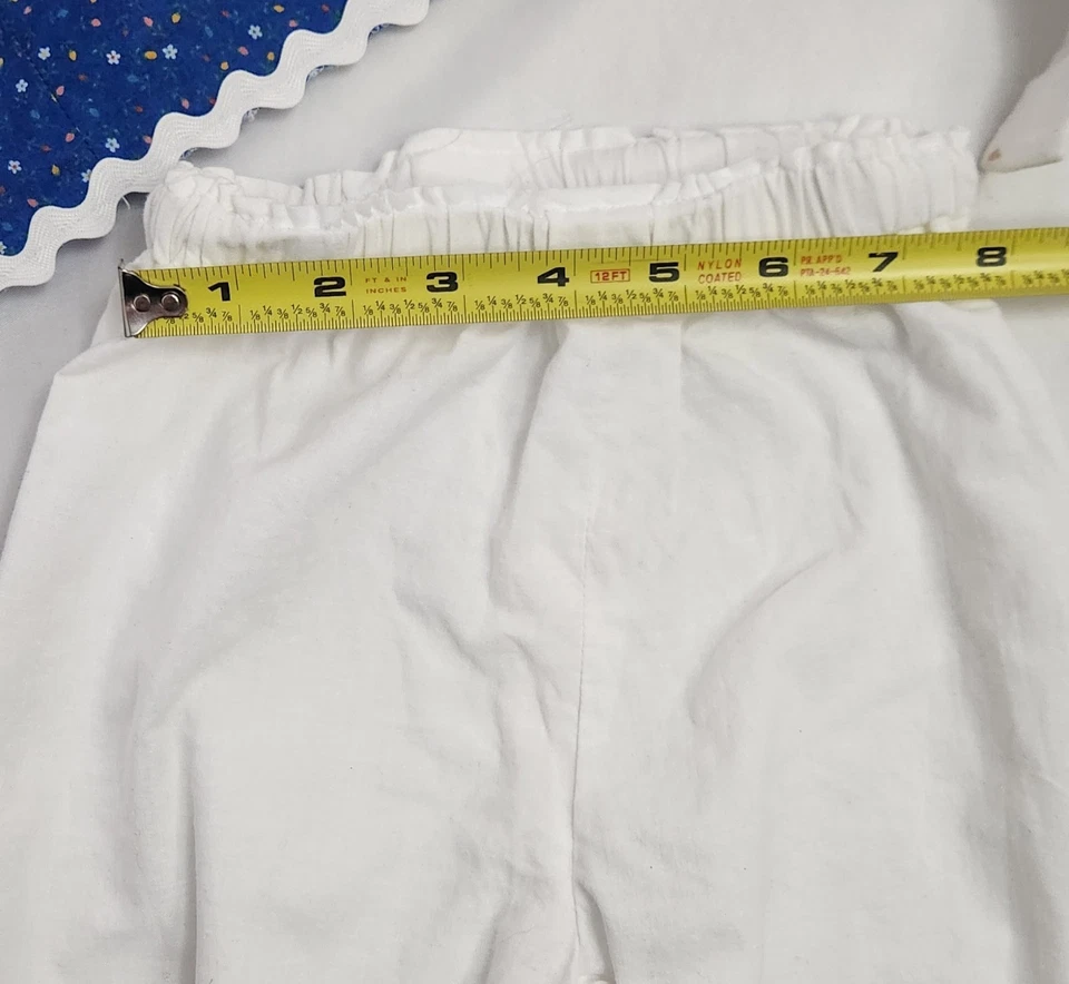 Disfraz de Halloween para niños pequeños hecho a mano Raggedy Ann talla 4 vestido delantal florecientes Foto 4 de 4