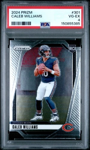 2024 PANINI PRIZM #301 CALEB WILLIAMS ROOKIE RC PSA 4