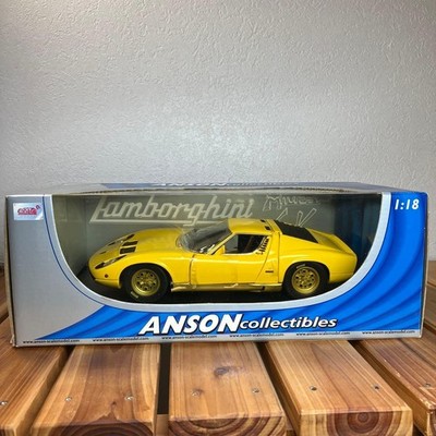 Anson 1/18 Lamborghini Miura Yellow Collectible Model Used | eBay