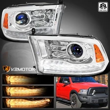 Fits 2009-2018 Dodge Ram 1500 2500 Projector Headlights Sequential LED Signal