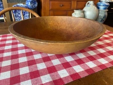 Antique  Out of Round Wood Bowl