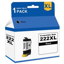 1Pack 222XL T222XL Black Replacement for Epson Ink Cartridge for WF-2960 XP-5200