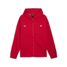 PUMA Scuderia Ferrari Style Sweat Jacket Mens Red Casual Athletic Outerwear 6270