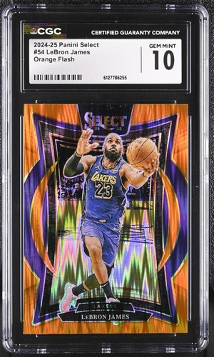 2024 LeBron James [Orange Flash Prizm] #54