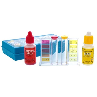 Basic 3-Way Swimming Pool & Spa Test Kit - Tests Water for pH, Chlorine, Bromine