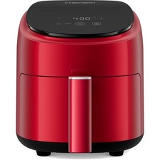 Chefman TurboFry 2 Quart Digital Air Fryer PFAS Free Dishwasher Safe - Red
