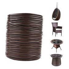 Wicker Repair Material  Flat Synthetic Rattan Weaving Coffee Gradient a