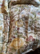 Floral Print Insulating Curtains 46" Drop 76" Wide Quality Heavy Ruffle Tape