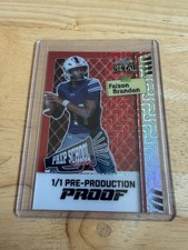 2025 Leaf Metal Prep School Signing Faizon Brandon Red Pre-Production Proof 1/1