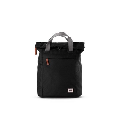 ORI LONDON Travel Backpack - Small Water-Resistant Nylon Rolltop Laptop Backpack