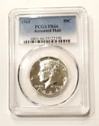 1964 PCGS PR 66 Accented Hair Kennedy Half Dollar Near Cameo Sharp Coin