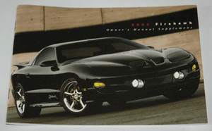 OEM-GM-SLP-2002-Pontiac-Firebird-FIREHAWK-Owners-Manual-Supplement-21-pages
