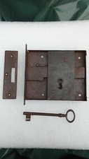 ANTICA SERRATURA DEL '700 X PORTA O PORTONE FUNZIONANTE CON CHIAVE (revisionata)
