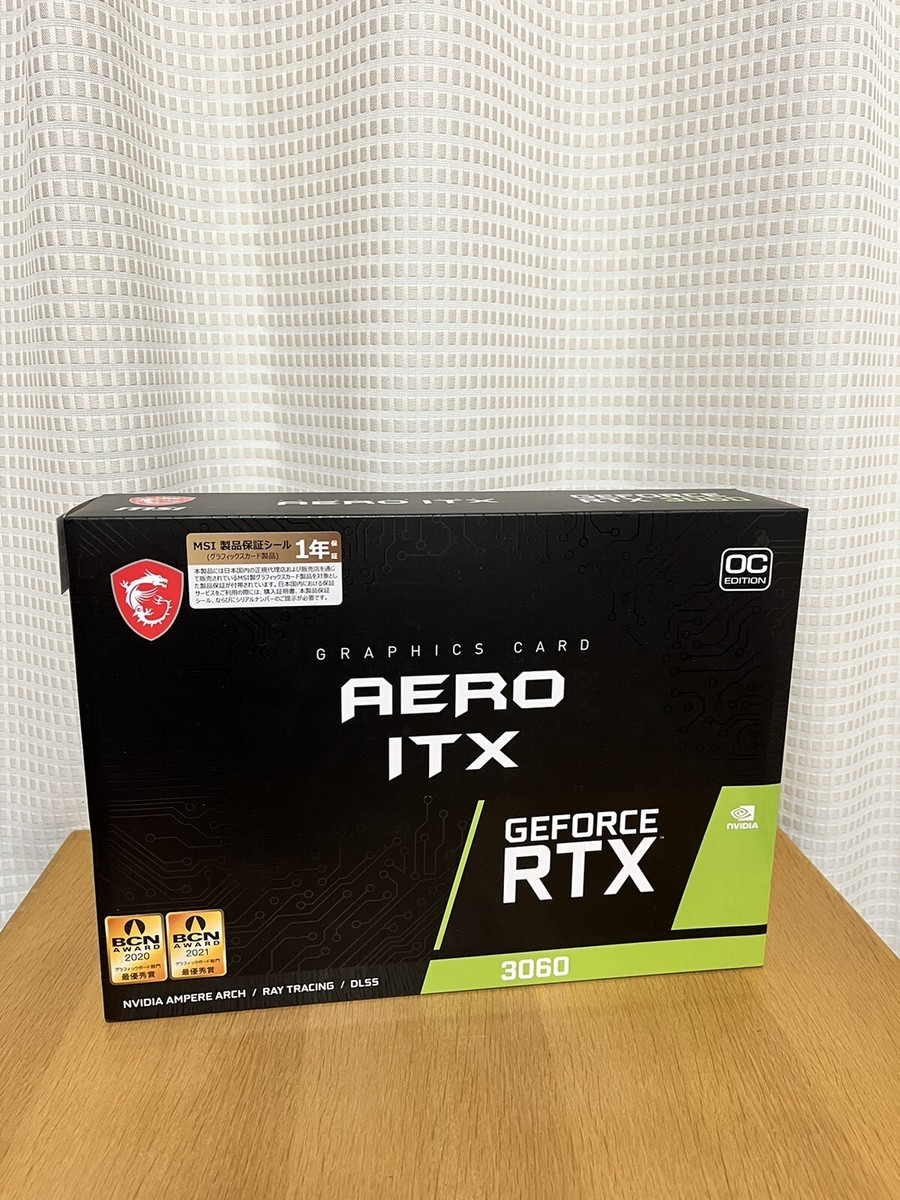 MSI GeForce RTX 3060 AERO ITX 12G OC LHR GDDR6 Graphics Card MSI GeForce RTX 3060 AERO ITX 12G OC LHR GDDR6 Graphics Card