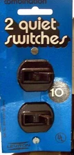 LEVITON MTG. COMPANY 800-5224 ONE BROWN 2-S.P. QUIET SWITCH NOS