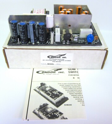 Condor SDM80A 80W +-5/12V DC Regulated Switching Power Supply UL/CSA - Brand New