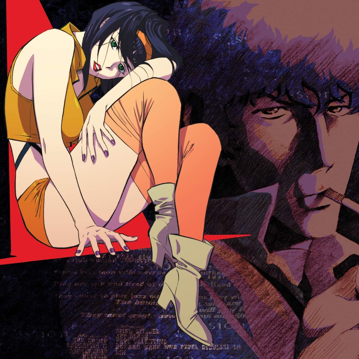 Cowboy Bebop Anime Soundtrack Vinyl Record 2xLP - Ein Brown White