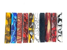 Acrylic Pen Blanks (10-Pack Mix) Assorted