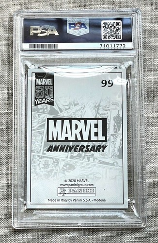 2020 PANINI MARVEL 80 YEARS VENOM BLACK #99 MINT PSA 9 LOW POP - Picture 2 of 2