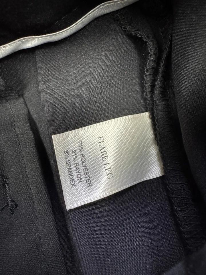 White House Black Market Cargo Pants Women 00 R Black Legacy Flare Trousers Y2K - Image 4 of 4