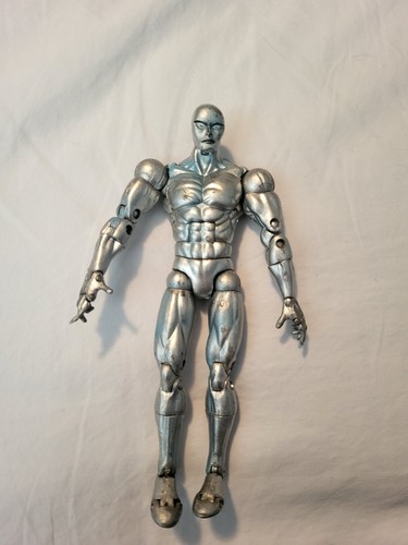 Marvel Legends Series V Silver Surfer Action Figure and Board Loose 2003 - Imagen 2 de 6