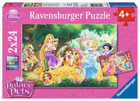 2 X 24 Teile Ravensburger Kinder Puzzle Disney Prinzessinnen Palace Pets 08952