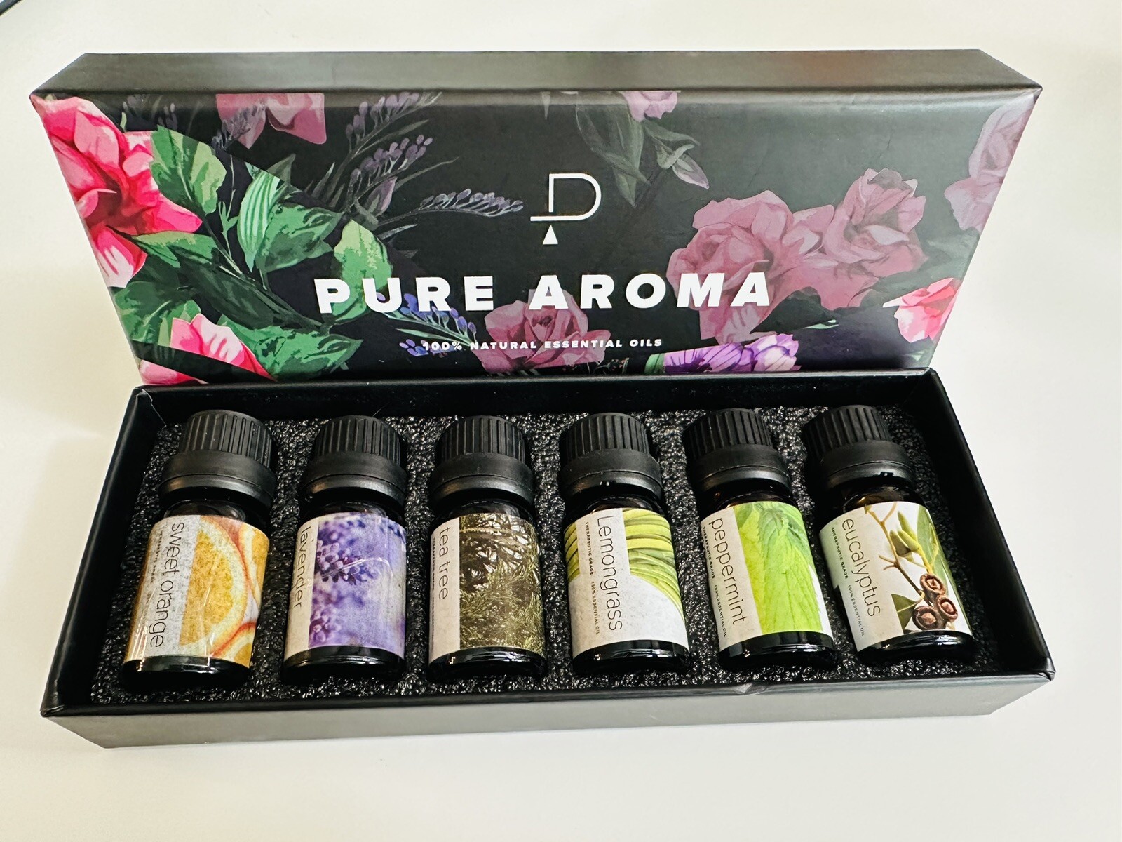 Essential Oils by PURE AROMA 100% Pure Therapeutic Grade Oils kit- Top 6 Aromath-image