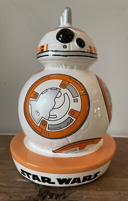 Star Wars BB8 Ceramic 8'' Money Coin Piggy Bank Droid Robot Lucasfilm Orange