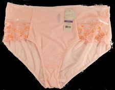 Parfait Briana Nylon Highwaist Brief Panty Pink Floral S-4X