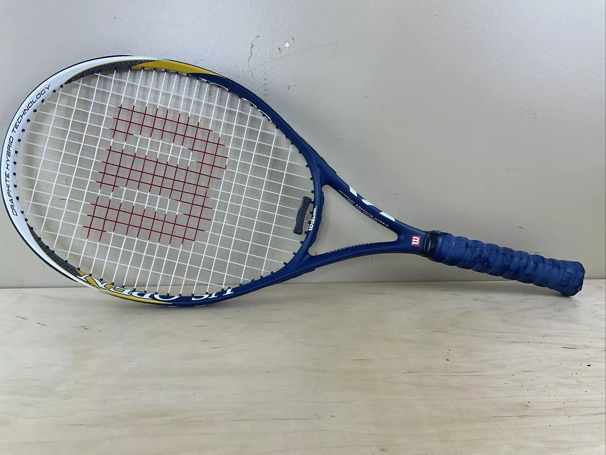 Wilson US Open graphite hybrid Rodger Federer Tennis Racket 4 1/2 14 Grip