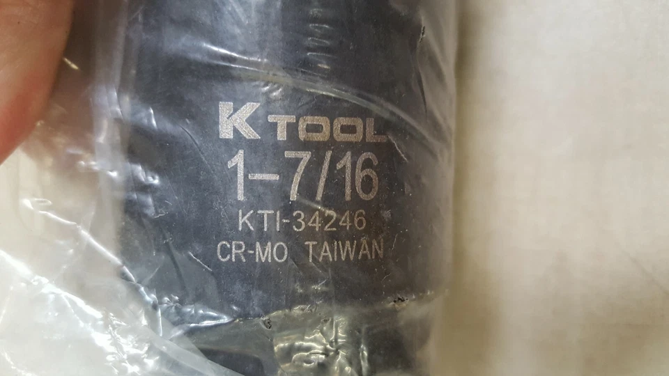 K Tool 34246 Impact Socket, 3/4" Drive, 1-7/16", 6 Point, Deep - Image 2 of 4