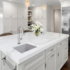 Highpoint Collection 18" Single Bowl Fireclay Island , Bar or Prep Sink Grey