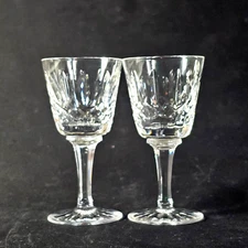 ATLANTIS ISABEL CORDIAL GLASSES, Cut Lead Crystal, 4 1/4", 2 oz, PORTUGAL, 2PCS