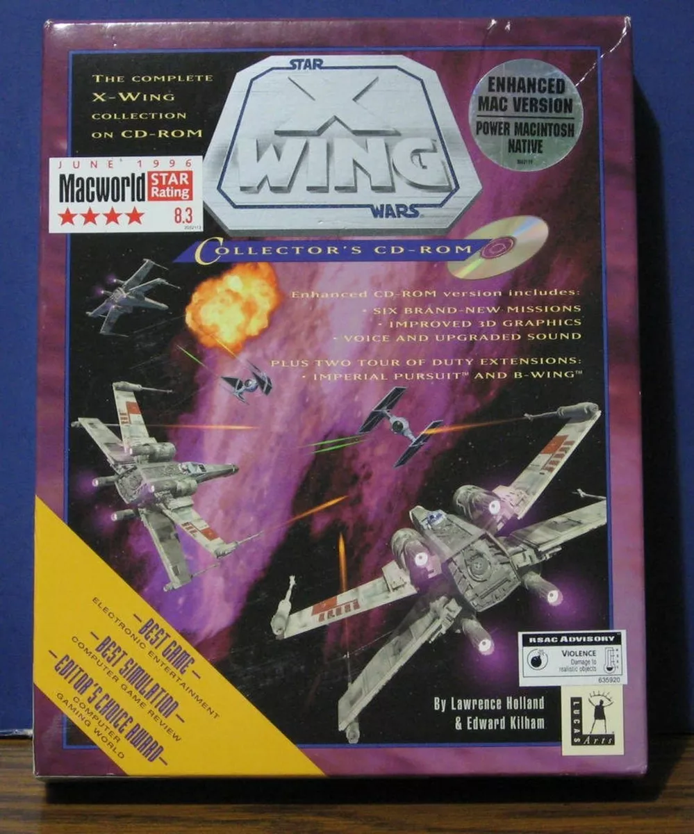 Star Wars X-Wing Collector's Edition - CD-ROM - Apple Macintosh - Mac 7.1 - 1996
