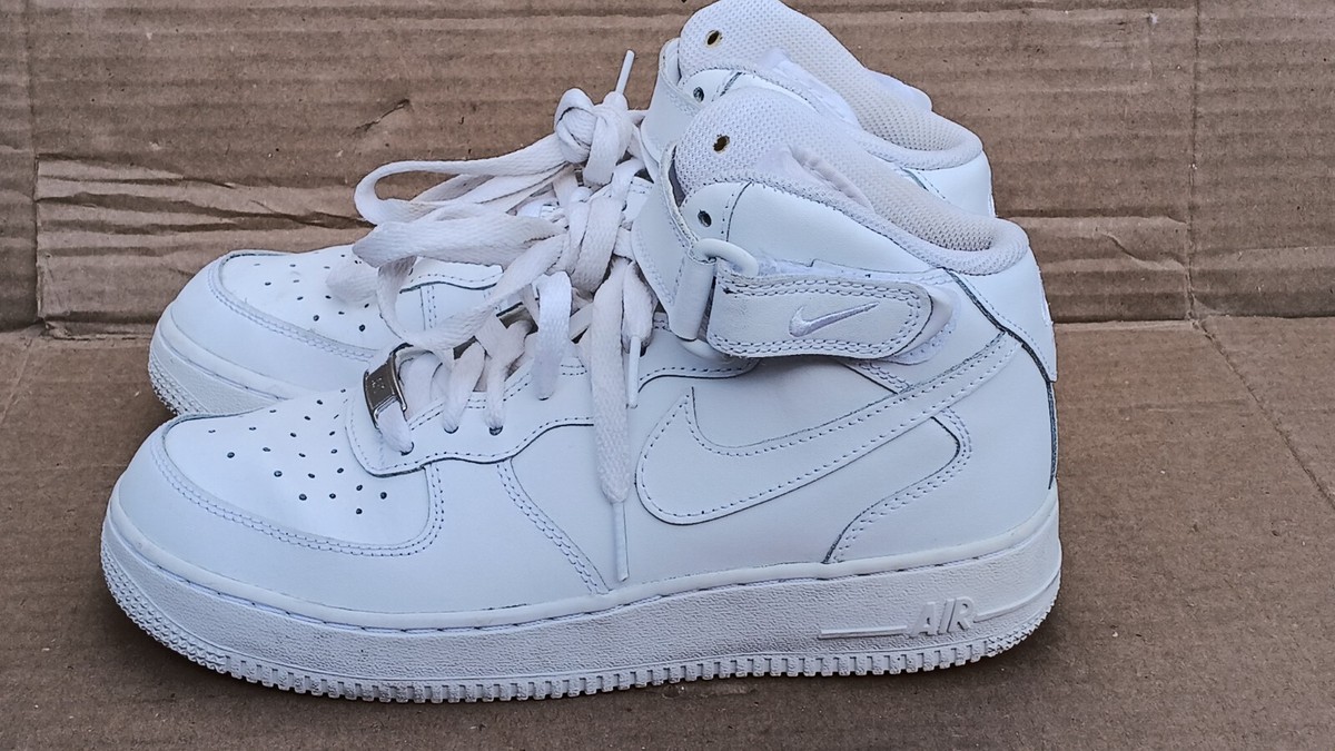 Nike Air Force I MID(GS) 314195-113 White Size 6Y (24 cm) | eBay