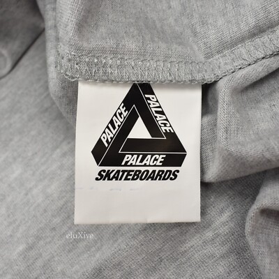 NWT Palace Skateboards See-D CD Logo Print T-Shirt Gray Men's M