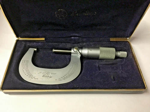 Mitutoyo 0 to 1 "+ 1 to 2" Micrometers Good condition both in original case. 