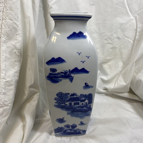 Grand Vase HFP Macao Peint à La Main - Porcelaine Asiatique - Vintage