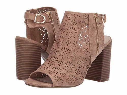 Fergalicious by Fergie Parney Booties Peep Toe Slingback Sandals Women's Shoes - Picture 15 of 15