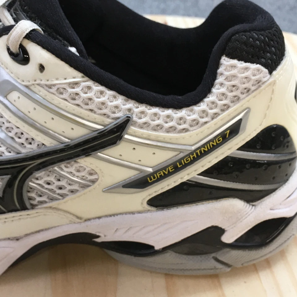 Mizuno Zapatos Mujer 9 Onda Ancha Lightning 7 Tenis para Correr Blancos Atléticos Bajos Foto 3 de 4