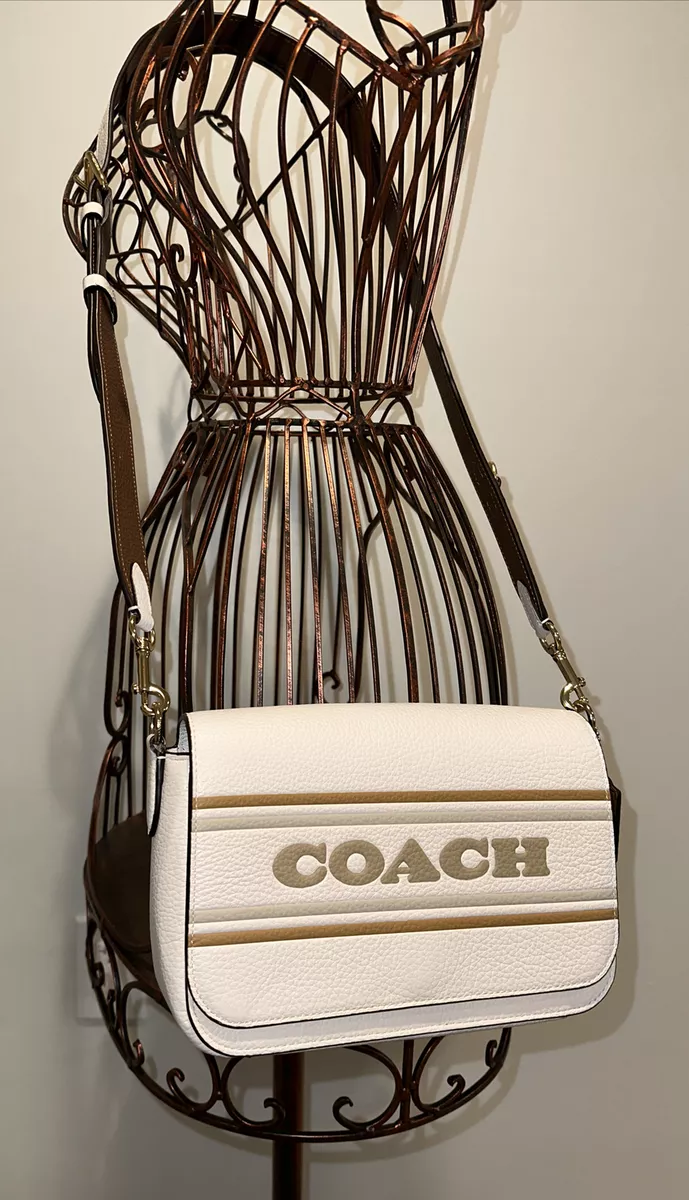 Coach CH247 Logan Messenger w Coach Stripe Chalk