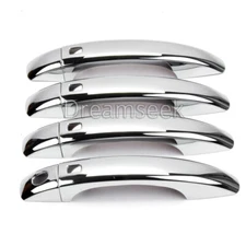 4Pcs Door Handle Cover for Audi Q5 09-16 A4 B8 S4 A5 2008-16 Keyless Chrome Trim