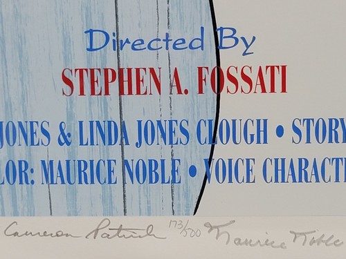 Póster del padre del pájaro Chuck Jones Warner Bros con firmas de reparto LE 173/500 - Imagen 5 de 17